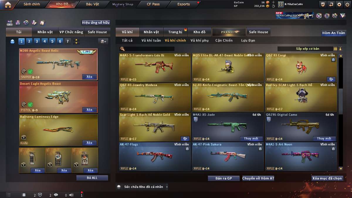 shop acc cf uy tin gia re